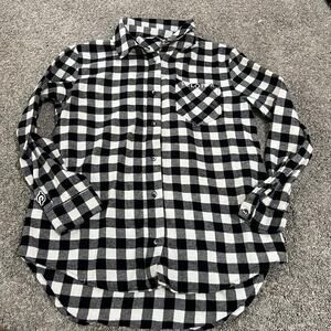 Peloton Women’s Buffalo Checkered Flannel Shirt size Medium